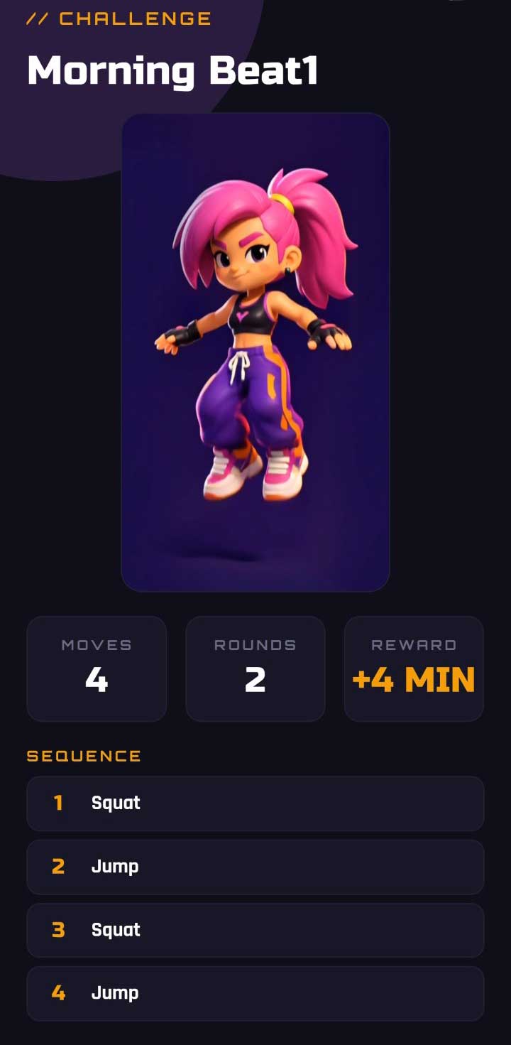 Pump a Jump kids zone — Street mascot selected, ready to start jump mission
