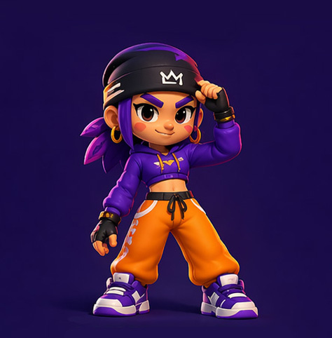 Street mascot — coach for Jumps